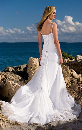 Orifashion HandmadeHandmade Beach Bridal Gown / Wedding Dress BE